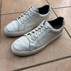 Cole Haan Men's Casual Low-Top White Leather Sneakers